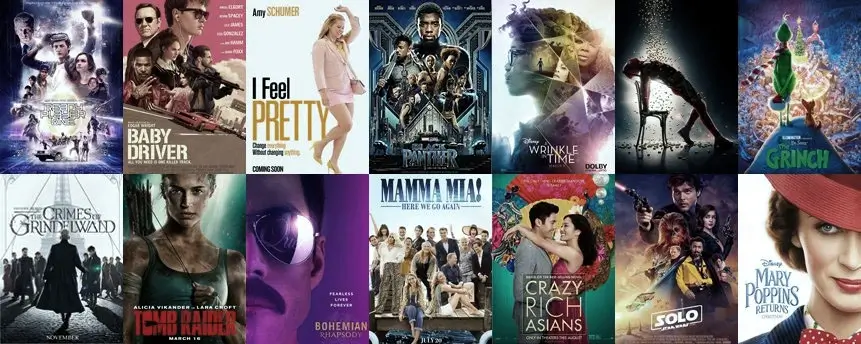 a picture of the movies produced by the course